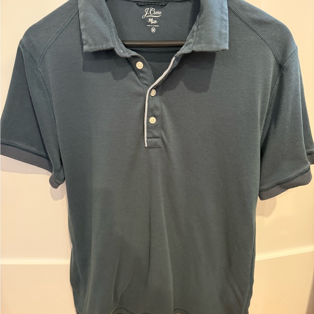 J. Crew Blue Polo Shirt Classic Fit